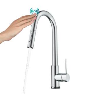 Kraus KTF-3104CH Oletto 1.8 Gpm Single Hole Pull Down Kitchen Faucet in Chrome