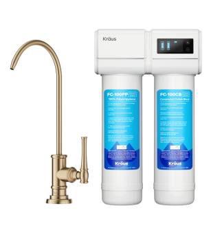 Kraus FS-1000-FF-102SFS Allyn 1 Gpm Cold Water Dispenser With Purita Filter System in Spot-Free Stainless Steel