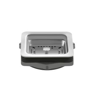 Kraus GDA-1 Square Stainless Steel Garbage Disposal Adapter With Splash Guard And Strainer in Stainless Steel