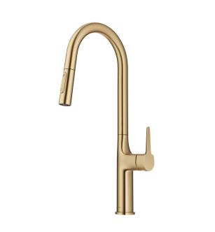 Kraus KPF-3101BG Oletto Tall Modern 1.8 Gpm Pull-Down Single Handle Kitchen Faucet in Brushed Gold