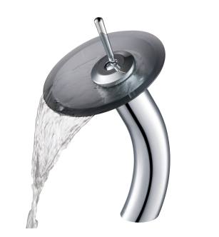 Kraus KGW-1700CH-BLFR Waterfall Single Hole Vessel Bathroom Faucet in Chrome