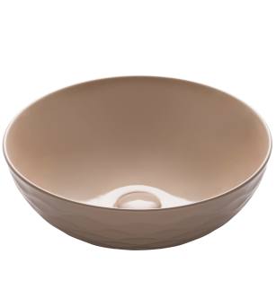 Kraus KCV-200GGR Viva 16-1/2" Circular Vitreous China Vessel Bathrrom Sink - Less Overflow in Gray