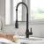 Kraus FS-1000-KFF-1691SFS Britt 1.8 Gpm Single Hole Pre-Rinse Kitchen Faucet With Integrated Filter Faucet And 2-Stage Filtration System in Spot-Free Stainless Steel