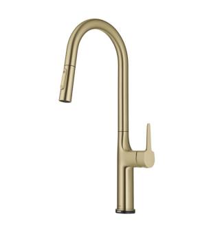 Kraus KTF-3101BG Oletto 1.8 Gpm Single Hole Pull Down Kitchen Faucet in Brushed Gold