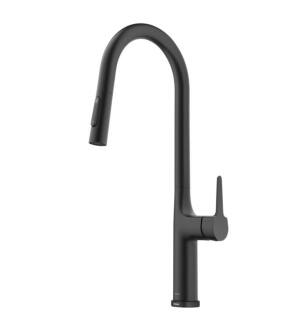 Kraus KTF-3101MB Oletto 1.8 Gpm Single Hole Pull Down Kitchen Faucet in Matte Black