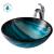 Kraus C-GV-399-19MM-1200CH Arlo & Glass 17" Glass Vessel Bathroom Sink With 1.2 Gpm Deck Mounted Bathroom Faucet And Pop-Up Drain Assembly in Chrome