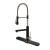 Kraus KPF-1603MBSB-DP03SB Artec Pro 1.8 Gpm Single Hole Pre-Rinse Faucet - Includes Escutcheon in Matte Black / Black Stainless Steel