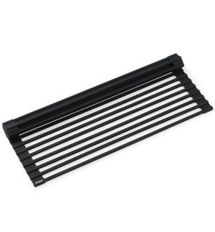 Kraus KRM-11BL 12" Wide Dish Drying Rack in Matte Black