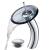 Kraus KGW-1700-PU-10CH-BLCL Waterfall Single Hole Vessel Bathroom Faucet - Metal Pop-Up Drain Included in Chrome