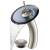 Kraus KGW-1700-PU-10SN-BLCL Waterfall Single Hole Vessel Bathroom Faucet - Metal Pop-Up Drain Included in Satin Nickel
