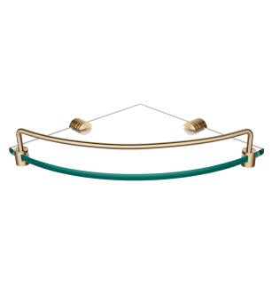 Kraus KEA-18846BG Elie 9" Brass And Glass Bathroom Shelf in Brushed Gold