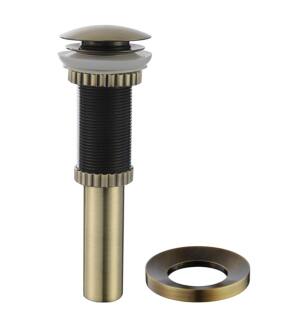 Kraus PU-10-MR-1AB Pop Up Drain And Mounting Ring in Antique Brass