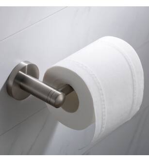 Kraus KEA-18829BN Elie Wall Mounted Euro Toilet Paper Holder in Brushed Nickel