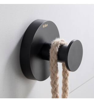 Kraus KEA-18801MB Elie Single Robe Hook in Matte Black