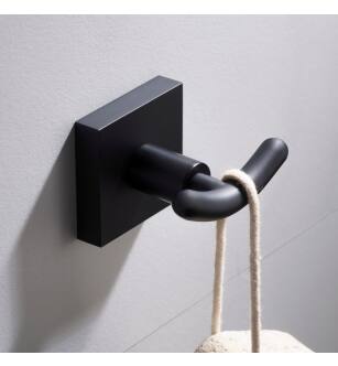 Kraus KEA-17702MB Ventus Double Robe Hook in Matte Black