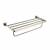 Kraus KEA-14442CH Aura 24" Solid Brass Towel Rack With Bottom Towel Bar in Chrome