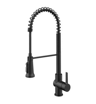 Kraus KFF-1691MB 2-In-1 Commercial Style Pull-Down Single Handle Water Filter Kitchen Faucet For Reverse Osmosis Or Water Filtration System in Matte Black