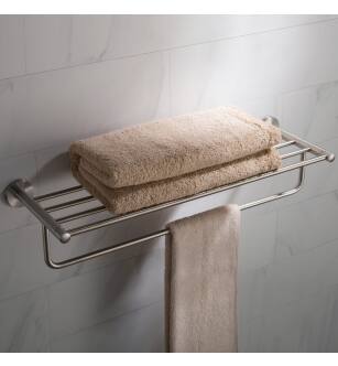 Kraus KEA-18842BN Elie 24" Brass Towel Rack in Brushed Nickel