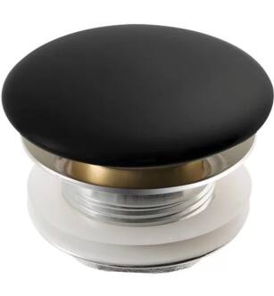 Kraus PU-20GBL Viva 1-1/4" Pop-Up Drain Assembly - Less Overflow in Black