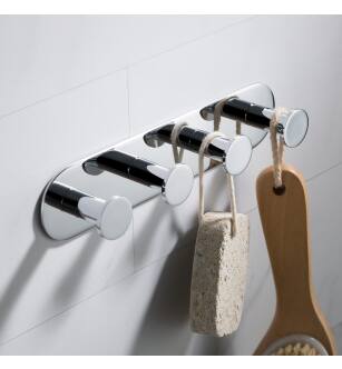 Kraus KEA-18804CH Elie Quadruple Robe Hook Rack in Chrome