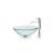Kraus C-GV-101-12mm-1007CH 16-1/2" Clear Glass Vessel Bathroom Sink With Vessel Faucet, Pop-Up Drain, And Mounting Ring in Chrome