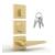 Mega Handles 781111265099-1 Schein Regular Entry and Deadbolt Combo in Satin Brass