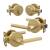 Mega Handles 850020756551 Ronn Entry and Deadbolt Combo in Satin Brass