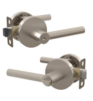 Mega Handles 850020756452 Ronn Entry in Satin Nickel