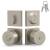 Mega Handles 652569233742-1 Suana Entry and Deadbolt Combo in Satin Nickel