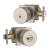 Mega Handles 795847816517 Suana Master 1 Entry in Satin Nickel