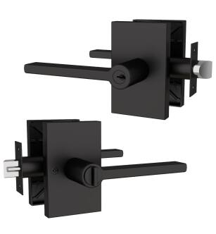 Mega Handles 795847816401-2 Glamor Entry Master 1 in Matte Black