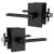 Mega Handles 795847816401-2 Glamor Entry Master 1 in Matte Black