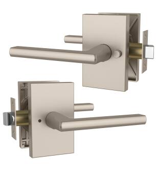 Mega Handles 725414330887 Glamor Passage in Satin Nickel