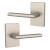 Mega Handles 725414330894 Glamor Dummy 2 Pack in Satin Nickel