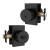 Mega Handles 795847816425 Laura Entry Master 1 in Matte Black