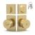 Mega Handles 652569233773-2 Laura Entry and Deadbolt Combo Master 1 in Satin Brass