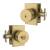 Mega Handles 795847816432 Laura Entry Master 1 in Satin Brass
