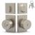Mega Handles 652569233834-2 Laura Entry and Deadbolt Combo Master 1 in Satin Nickel