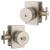 Mega Handles 725414331242 Laura Entry in Satin Nickel