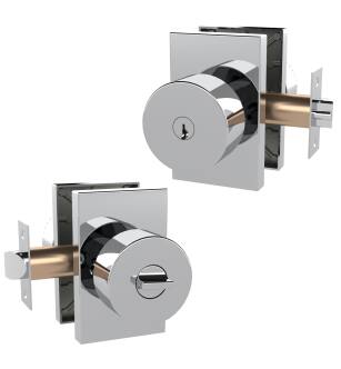 Mega Handles 725414331112 Laura Entry Master 1 in Polished Chrome