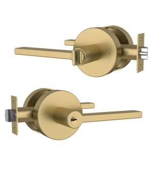 Mega Handles 766679723649-2 Ralph Entry Master 1 in Satin Brass