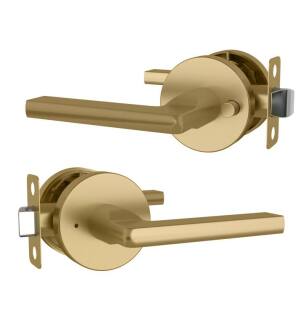 Mega Handles 766679723656 Ralph Privacy in Satin Brass