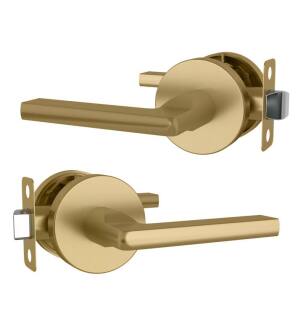 Mega Handles 766679723663 Ralph Passage in Satin Brass