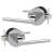Mega Handles 766679723700 Ralph Passage in Polished Chrome