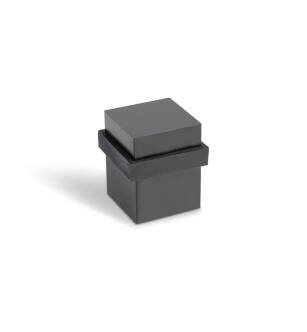 Mega Handles 717052436311 1 1/2" Square Door Stopper in Matte Black