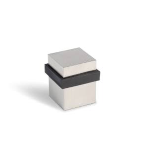 Mega Handles 717052436328 1 1/2" Square Door Stopper in Satin Nickel