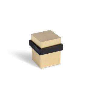 Mega Handles 717052436335 1 1/2" Square Door Stopper in Satin Brass