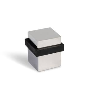 Mega Handles 717052436342 1 1/2" Square Door Stopper in Polished Chrome