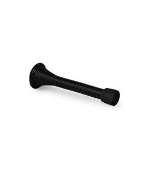 Mega Handles 717052436373 Spring Door Stopper in Matte Black