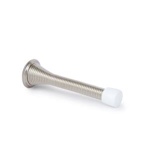 Mega Handles 717052436366 Spring Door Stopper in Satin Nickel